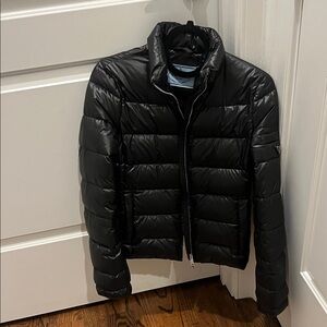 Prada women  Sleek Black Puffer Jacket